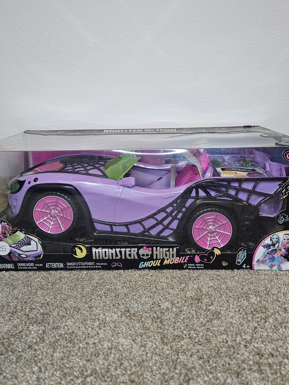 Monster High Ghoul Mobile Kids Toy Car - Purple & Pink